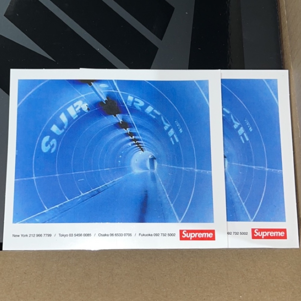 Supreme Blue Tunnel Sticker SS24